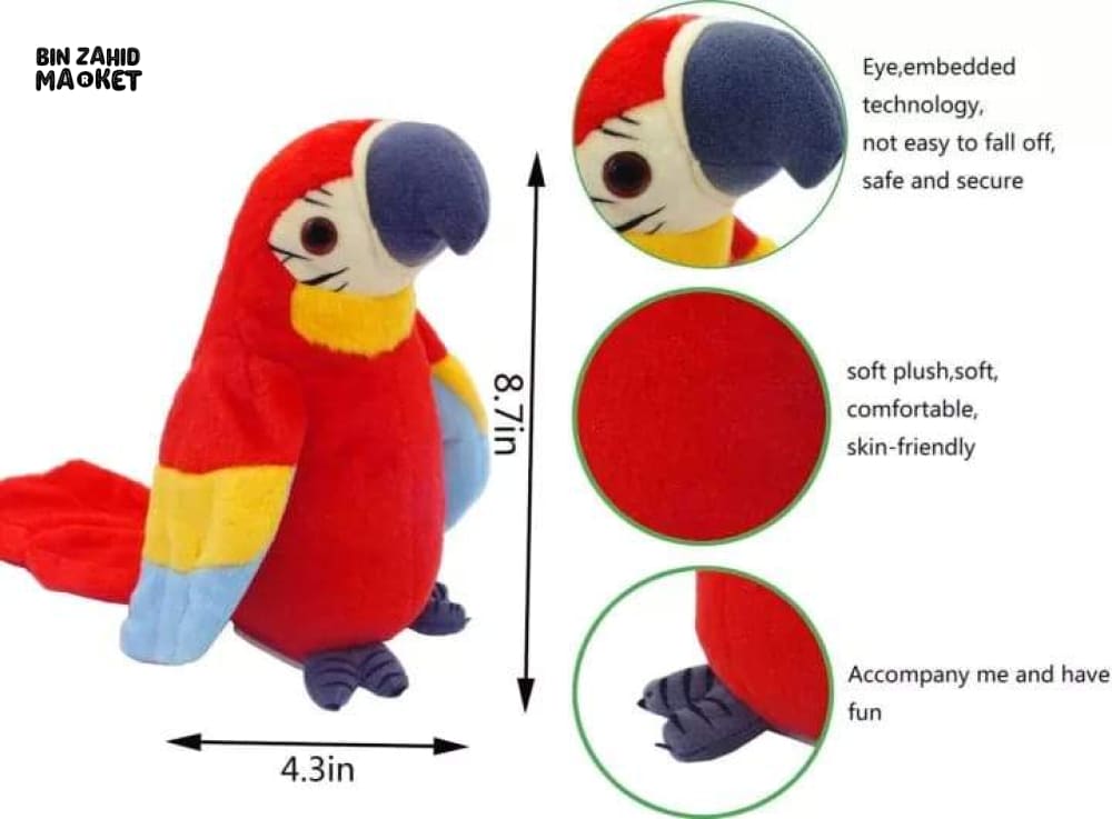 KIDS ELECTRIC MIMICKING MUSICAL PARROT TOY