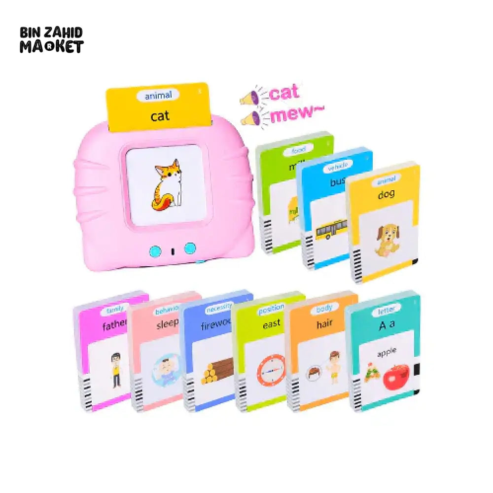 KIDS FLASH TALKING CARDS 200+ EDUCATIONAL WORDS
