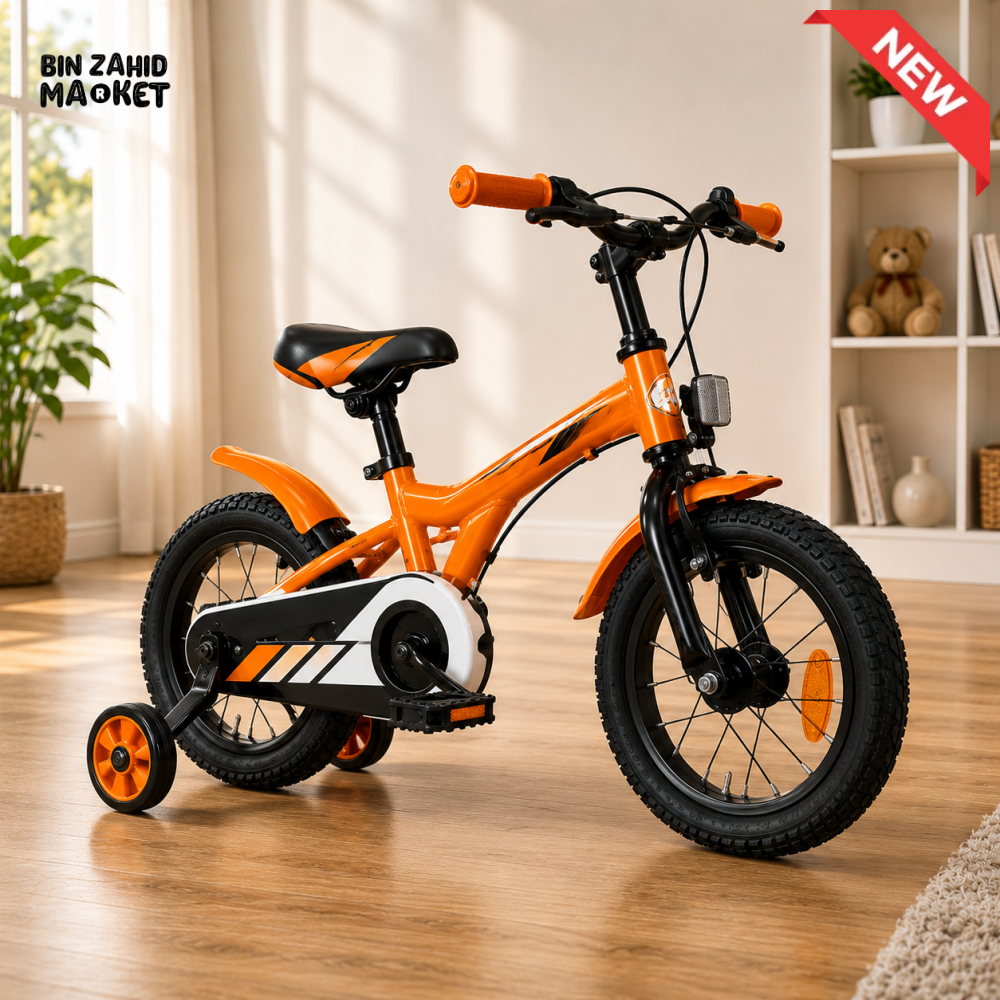 KIDS MOUNTAIN BICYCLE WITH DISC BRAKES - ORANGE