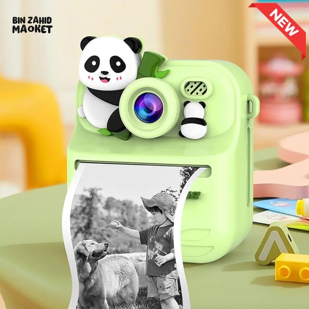 KIDS PANDA INSTANT PRINT CAMERA TOY