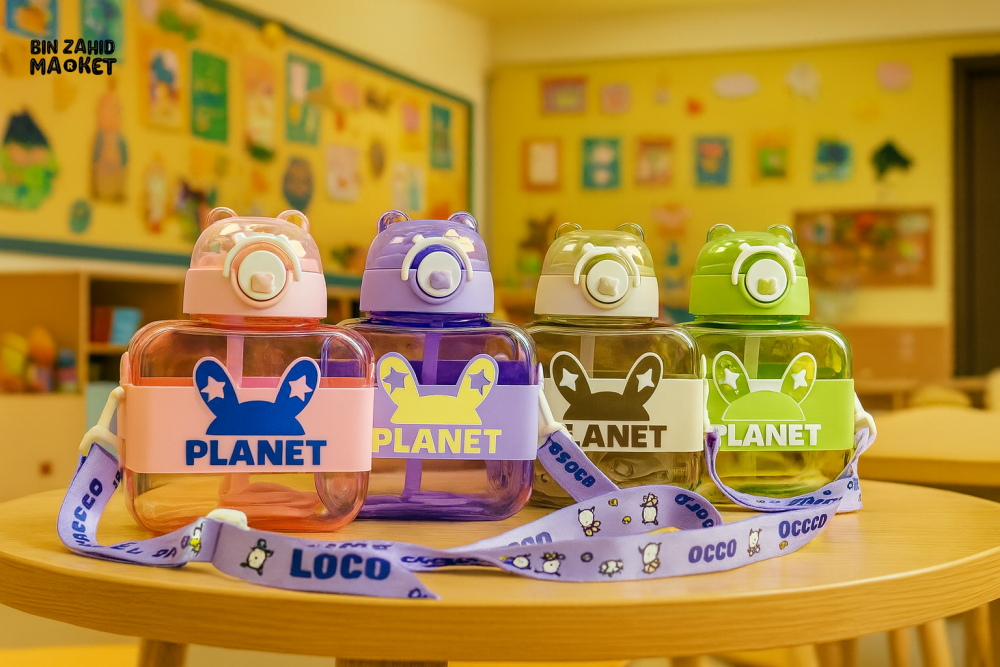 KIDS SIPPER WATER BOTTLE 750 ML– LEAKPROOF PORTABLE & EASY-DRINK DESIGN FOR SCHOOL AND OUTDOOR