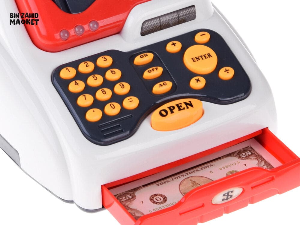 KIDS SUPERMARKET CASH REGISTER PLAY SET - 33 PIECE