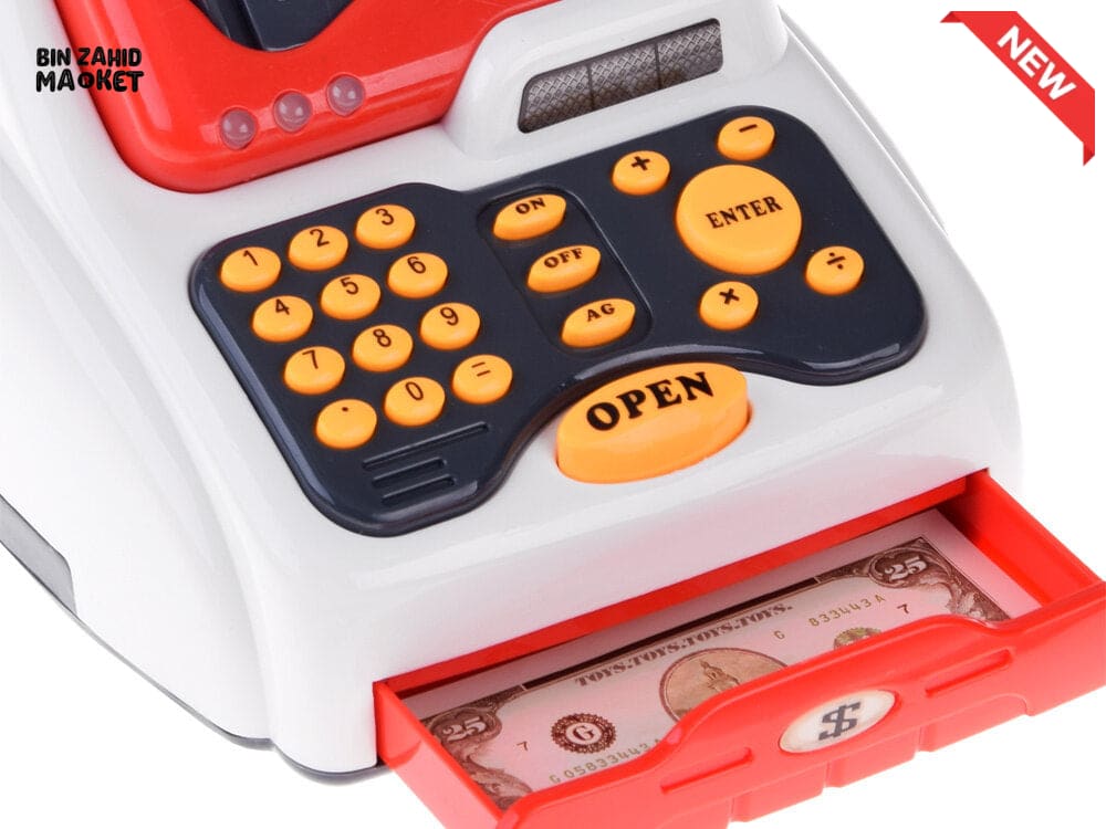 KIDS SUPERMARKET CASH REGISTER PLAY SET - 33 PIECE