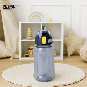KIDS WATER BOTTLE 800ML – PREMIUM LEAKPROOF BPA-FREE BOTTLE FOR SCHOOL & PLAYROOM - GREY CE1013