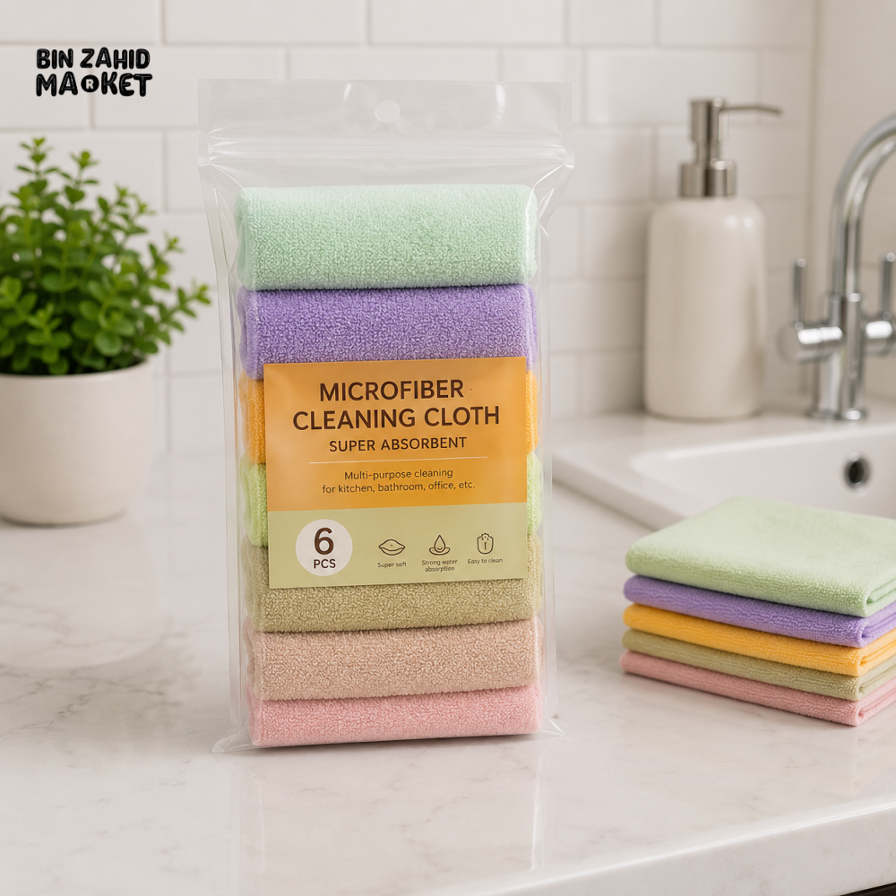 KITCHEN CLEANING CLOTH SET – 5 PCS - Dusters Dustpans & Cleaning Cloths