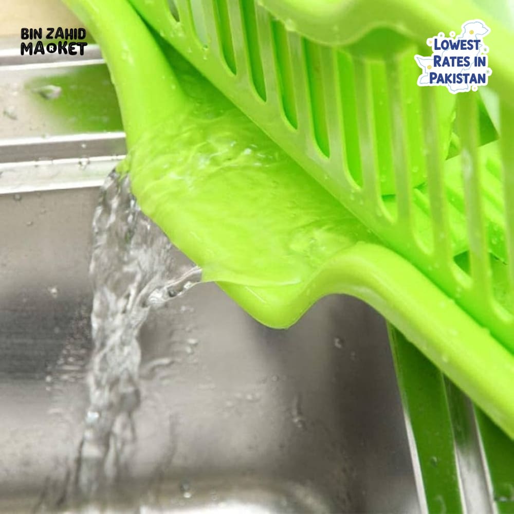 KITCHEN DISH DRYING RACK LARGE PLASTIC DRAINER WITH DRIP TRAY SPOONS & FORKS HOLDER