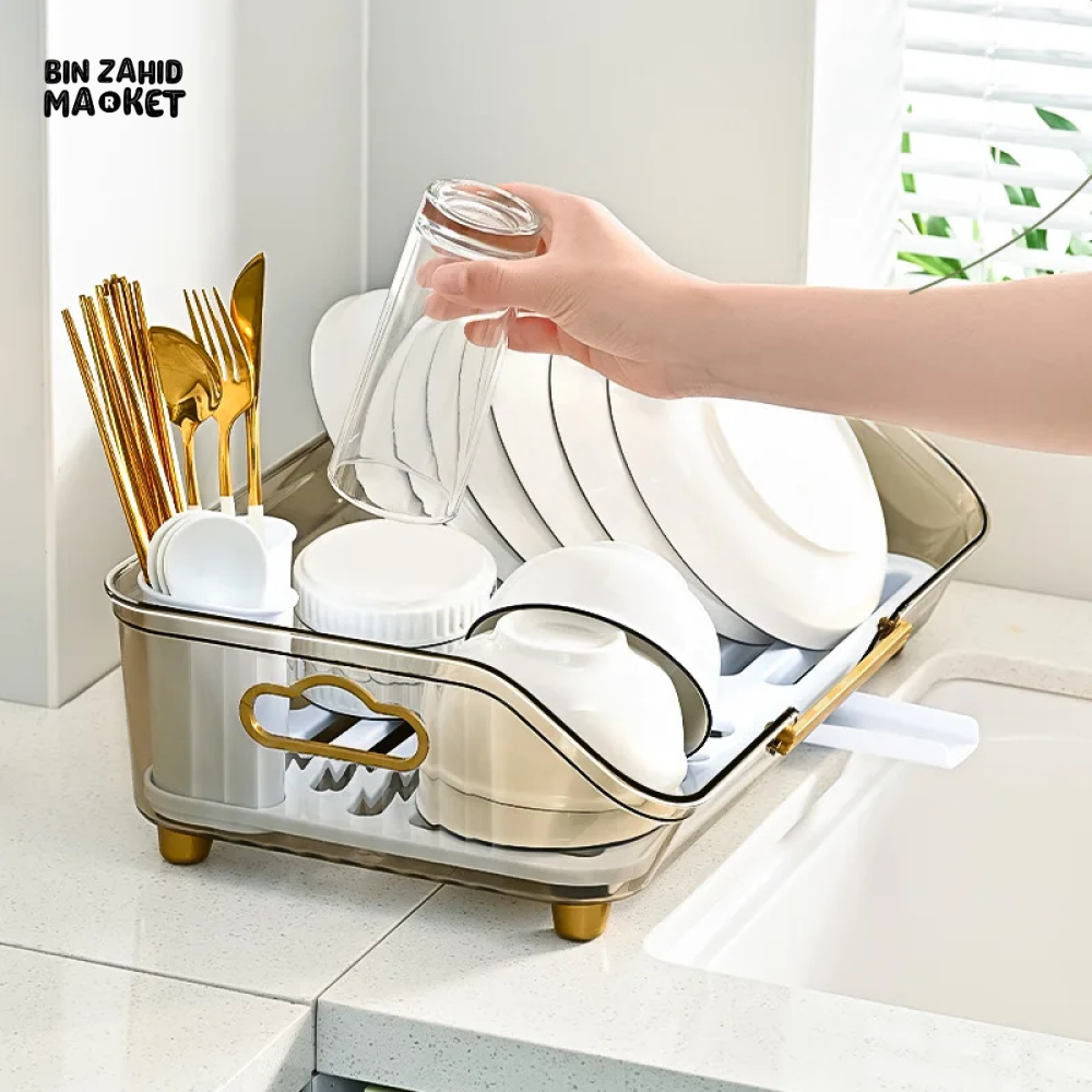 KITCHEN DISH RACK – MULTI-PURPOSE DRAINING RACK FOR DISHES FRUITS & VEGETABLES