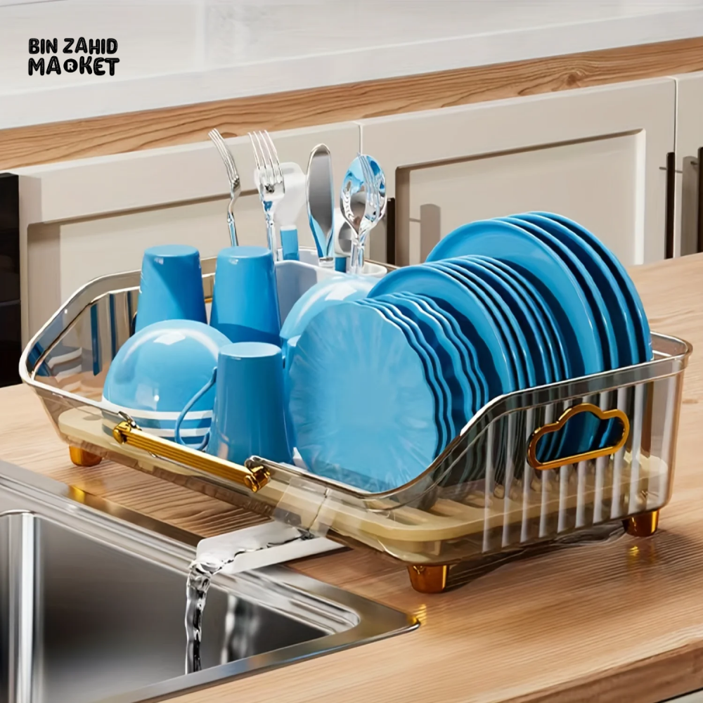 KITCHEN DISH RACK – MULTI-PURPOSE DRAINING RACK FOR DISHES FRUITS & VEGETABLES