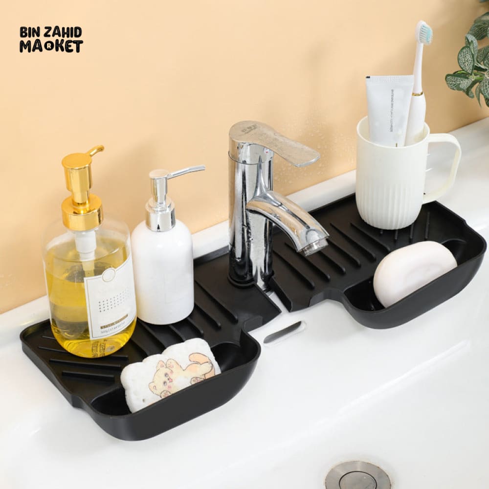 KITCHEN FAUCET ABSORBENT MAT – SPLASH GUARD & SINK DRYING PAD