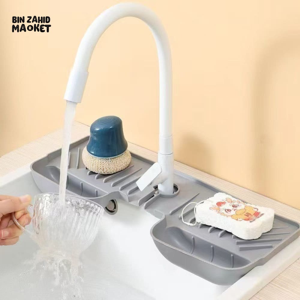 KITCHEN FAUCET ABSORBENT MAT – SPLASH GUARD & SINK DRYING PAD