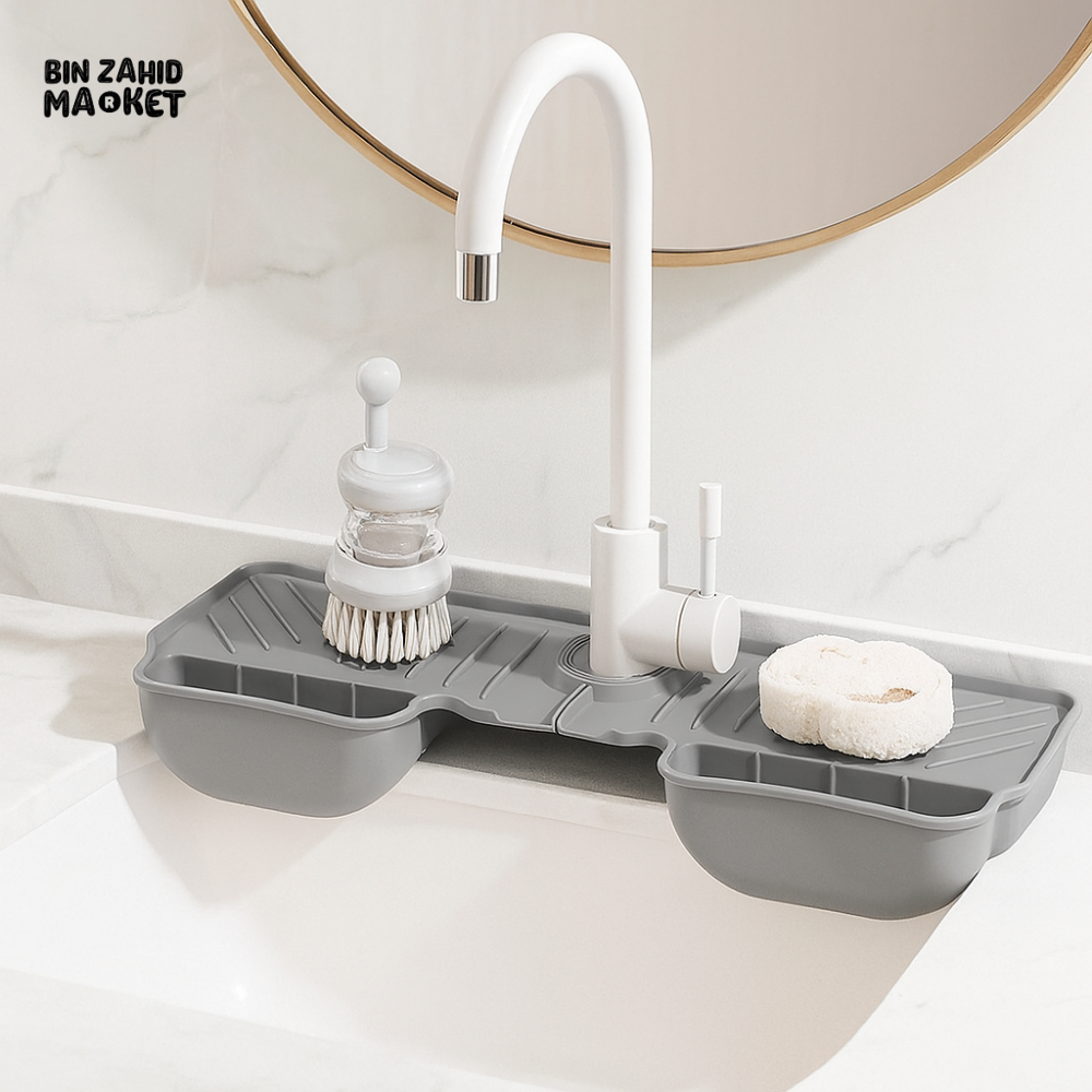 KITCHEN FAUCET ABSORBENT MAT – SPLASH GUARD & SINK DRYING PAD