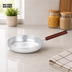 KITCHEN KING ALUMINUM FRY PAN WITH WOODEN HANDLE - 20 CM