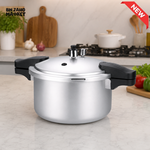 KITCHEN KING ALUMINUM PRESSURE COOKER - 9 LITER