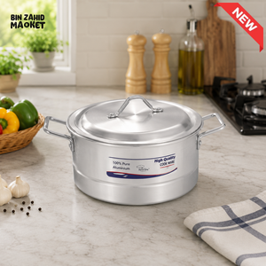 KITCHEN KING ALUMINUM STOCK POT WITH LID - 14 INCH