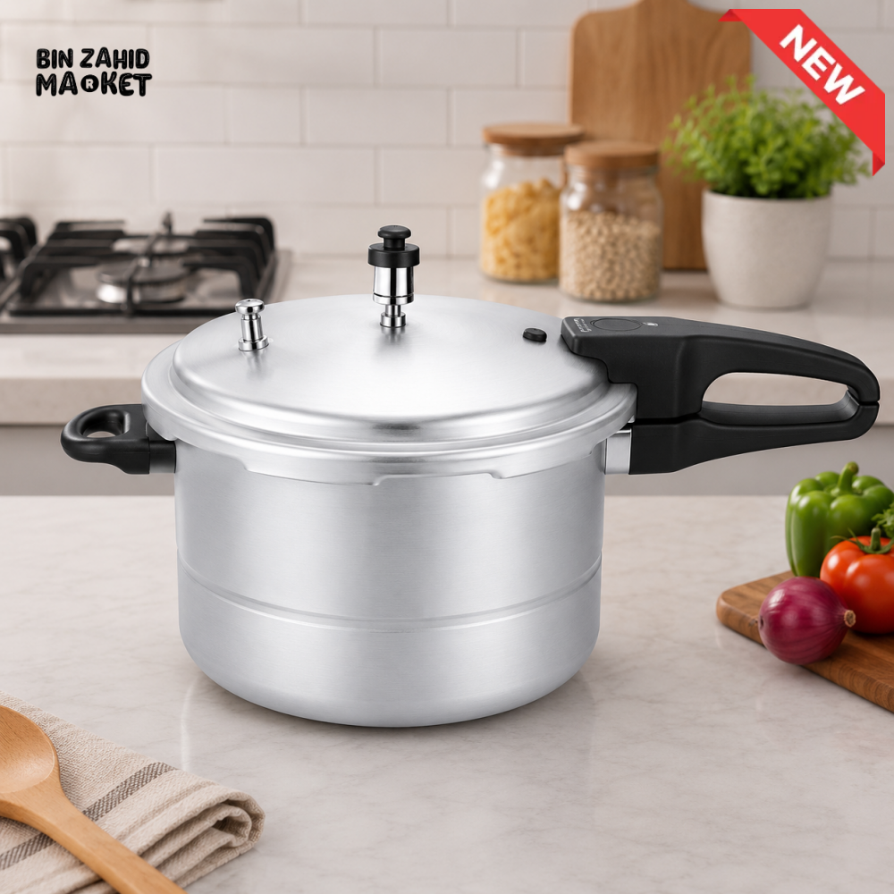 KITCHEN KING FEAST 2-IN-1 ALUMINUM PRESSURE COOKER + STEAMER - 9 LITER