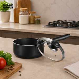 KITCHEN KING LUMINA SAUCE PAN BLACK - 16CM