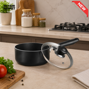 KITCHEN KING LUMINA SAUCE PAN BLACK - 16CM