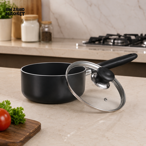KITCHEN KING LUMINA SAUCE PAN BLACK - 20CM