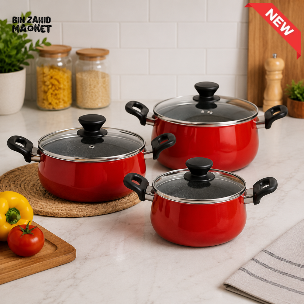 KITCHEN KING TINTA 6 PCS BELLY POT SET