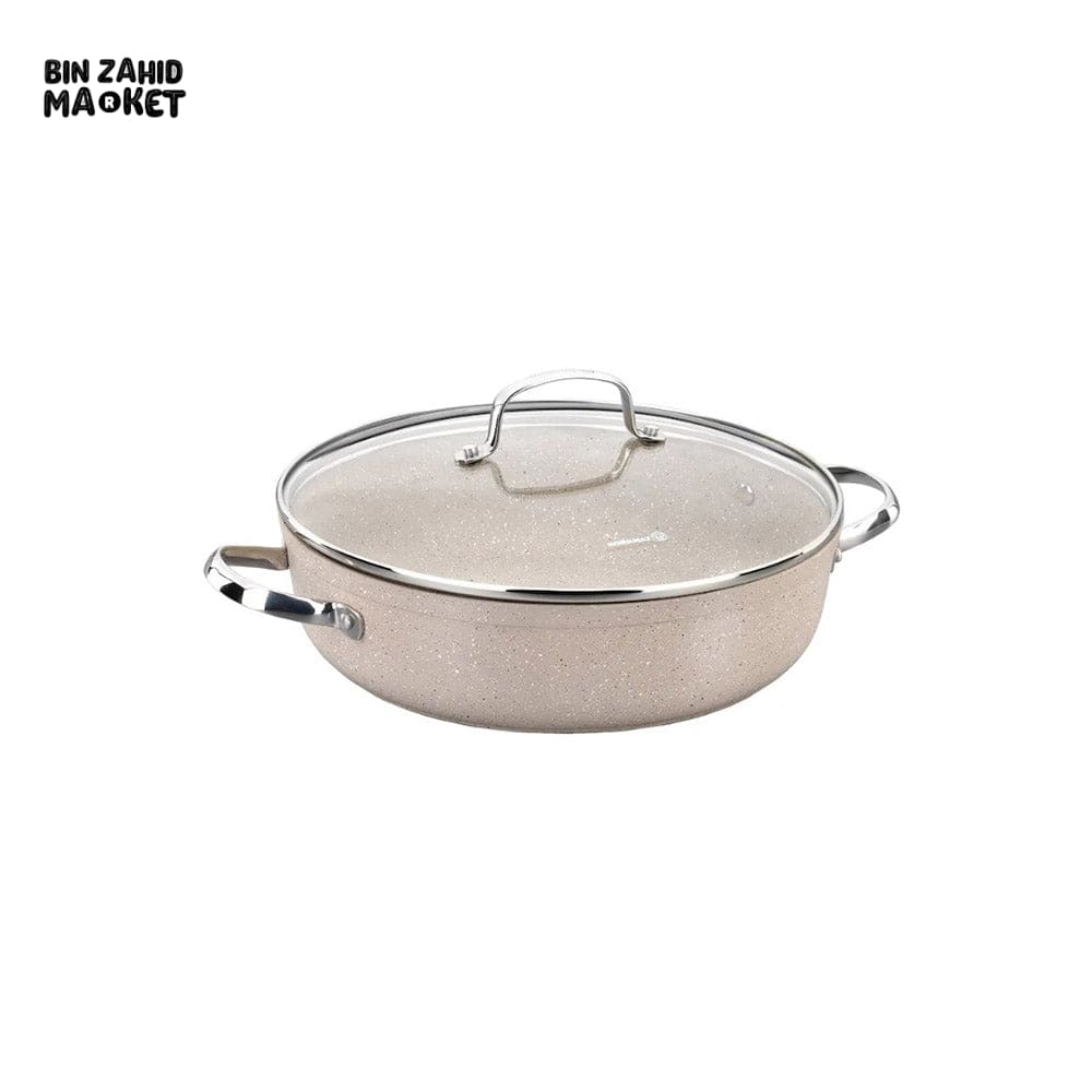 Korkmaz Granita Alu. Low Casserole 24x6.5cm