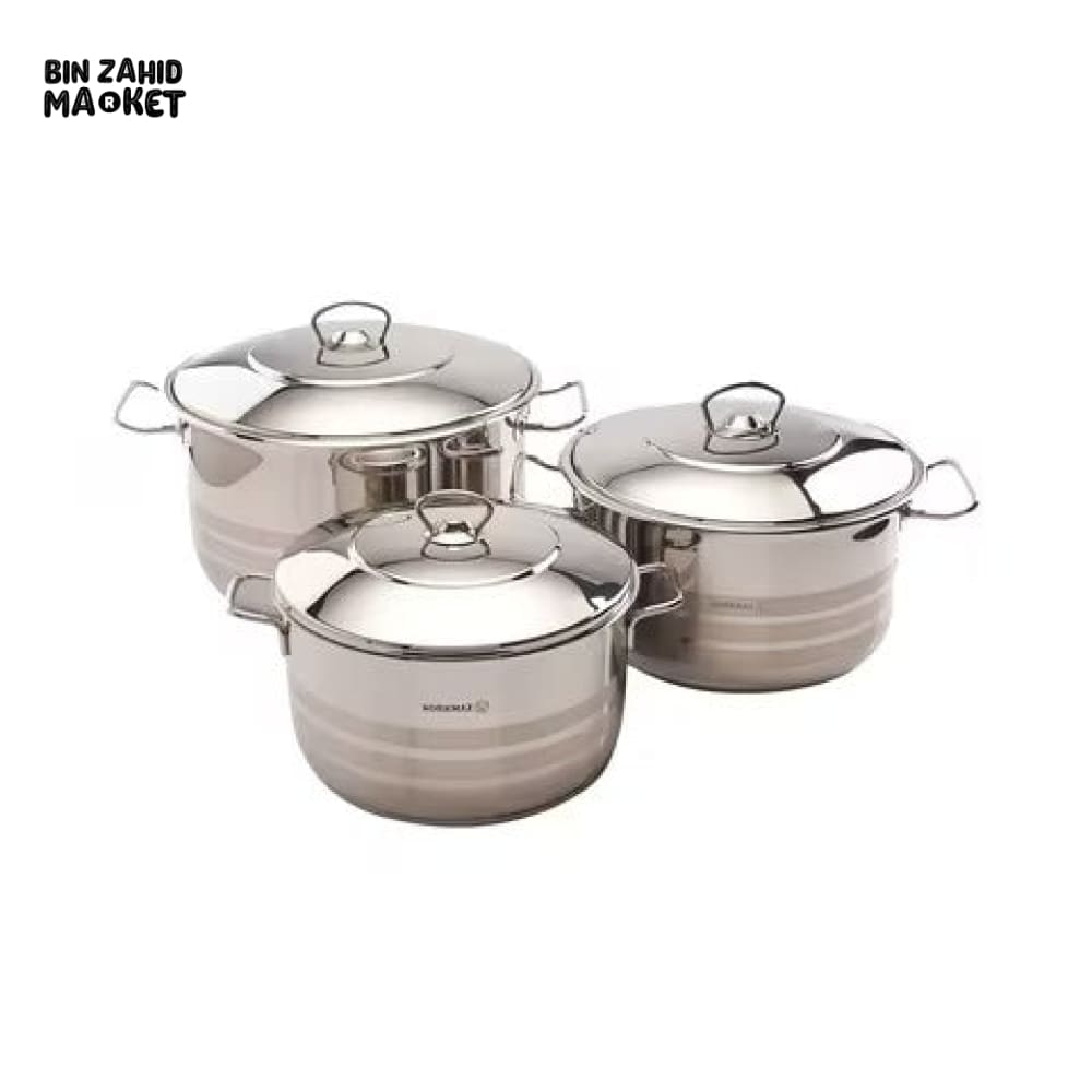Korkmaz Mega Plus 6 pcs. Cookware Set