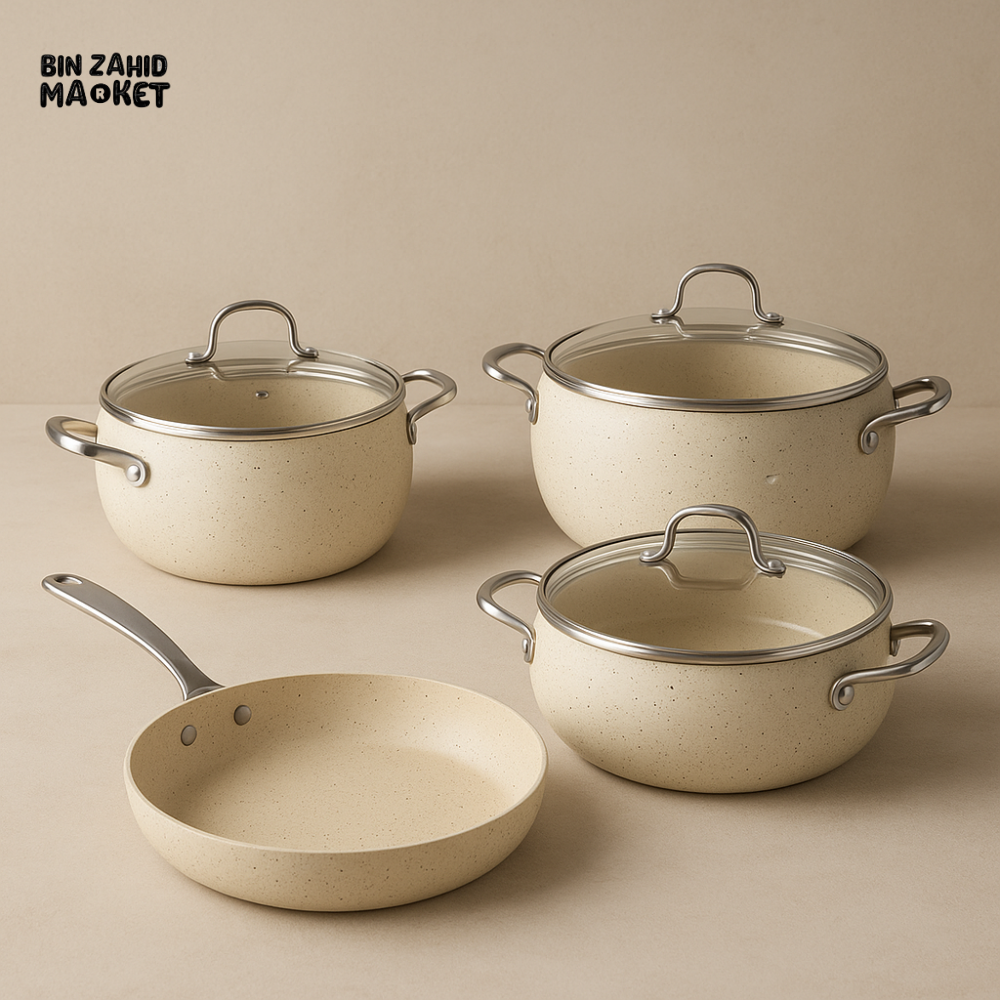 KORKMAZ MONDEA COOKWARE 7 PIECES SET - A2656