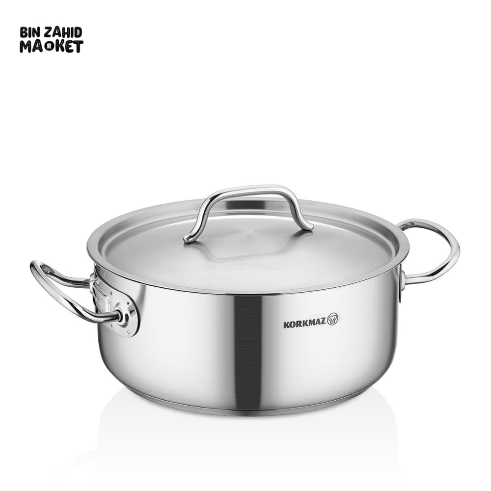 KORKMAZ PROLINE GASTRO SHORT CASSEROLE 36X10 CM - A2744