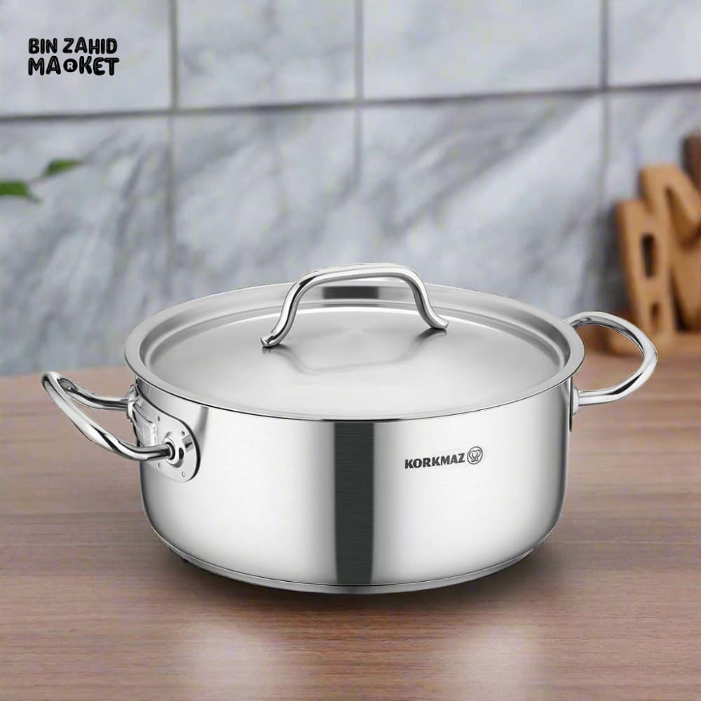 KORKMAZ PROLINE GASTRO SHORT CASSEROLE 36X10 CM - A2744