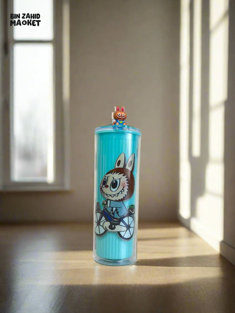 LABUBU FAMILY 720ML STRAW MUG - LUBUBU