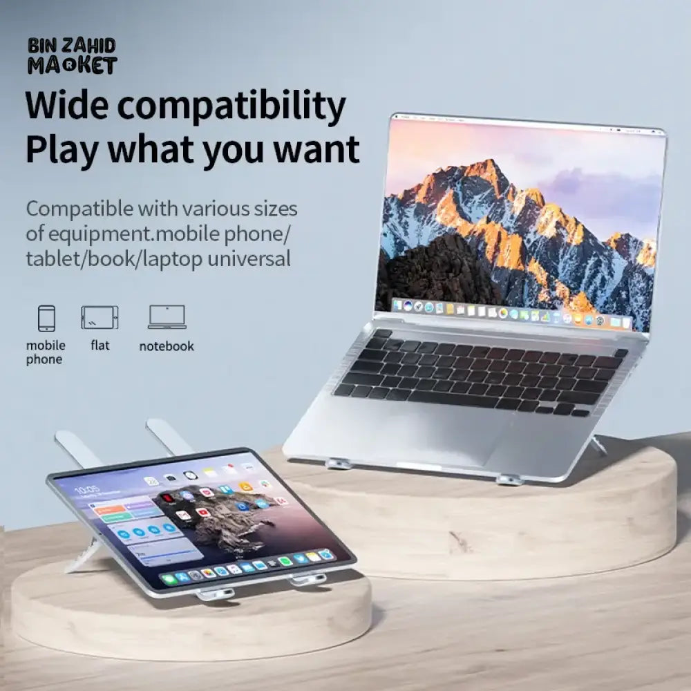 LAPTOP STAND WITH COOLING FAN ALUMINUM ALLOY BRACKET FOR GAMING LAPTOPS