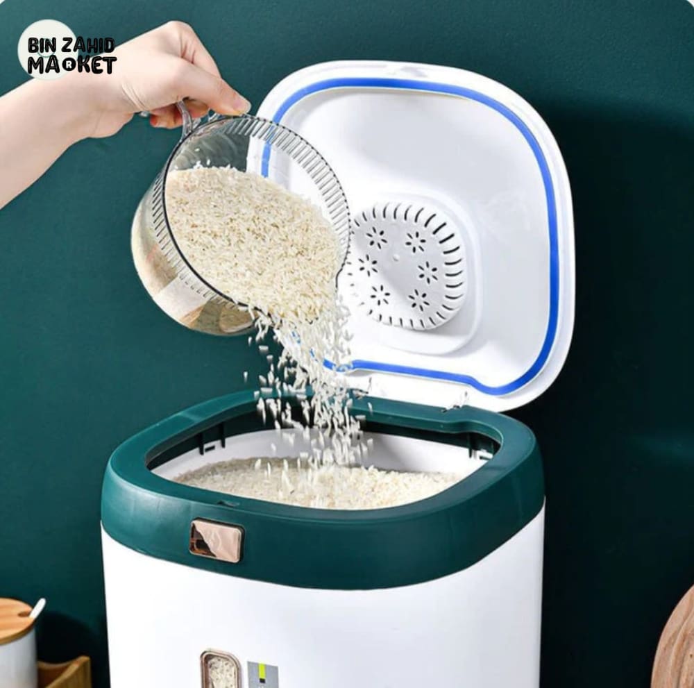 LARGE CAPACITY RICE CONTAINER 10KG DISPENSER