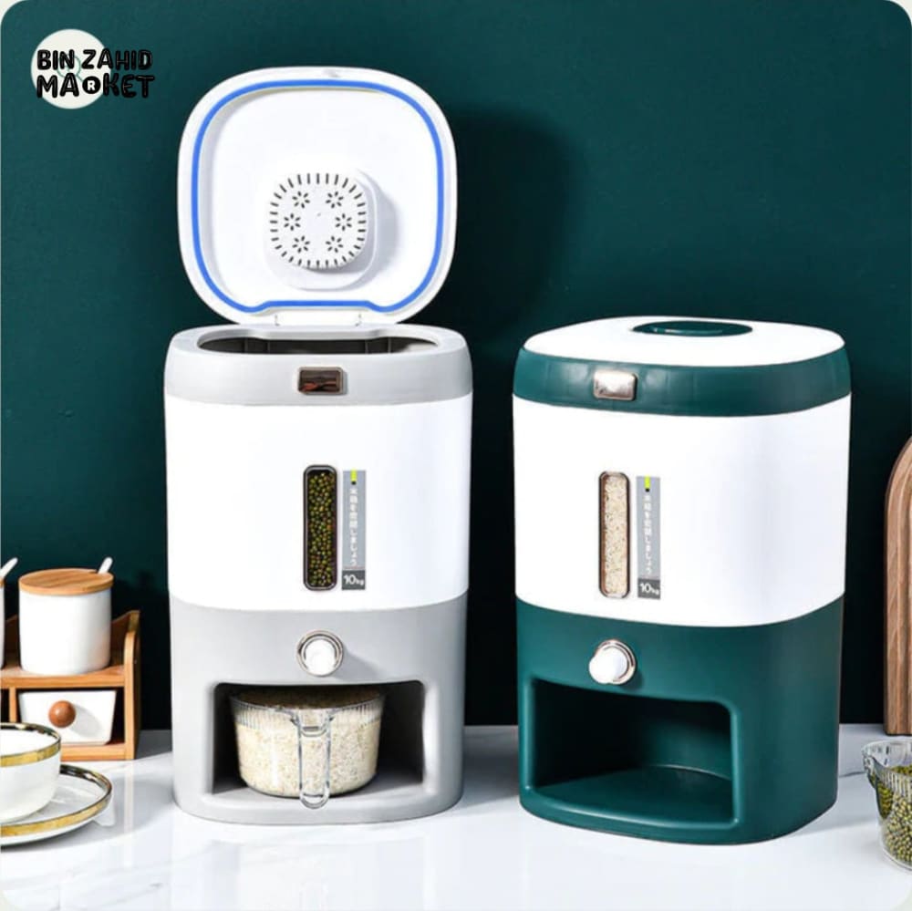 LARGE CAPACITY RICE CONTAINER 10KG DISPENSER