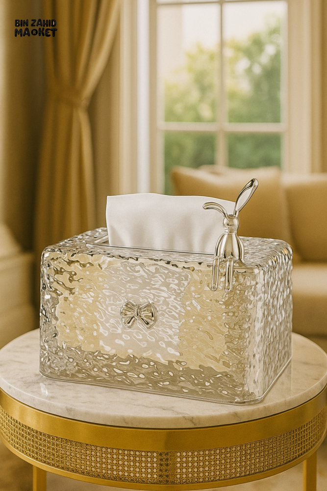 LARGE CAPACITY TRANSPARENT TISSUE BOX – MULTIFUNCTIONAL WET WIPES DISPENSER WITH SPRING PLATE & EASY OPEN LID