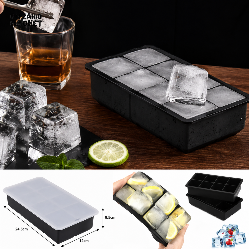 LARGE ICE CUBE TRAY WITH LID