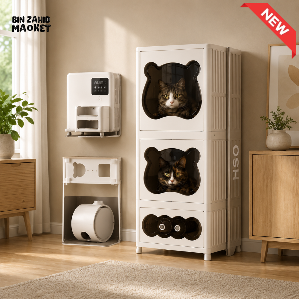 LARGE MODULAR BABY STORAGE WARDROBE WITH MULTIPLE DRAWERS AND ORGANIZER COMPARTMENTS