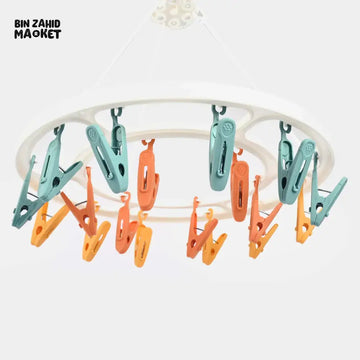 LAUNDRY CLOTH HANGER 20 CLIPS – DURABLE SECURE GRIP VERSATILE USE