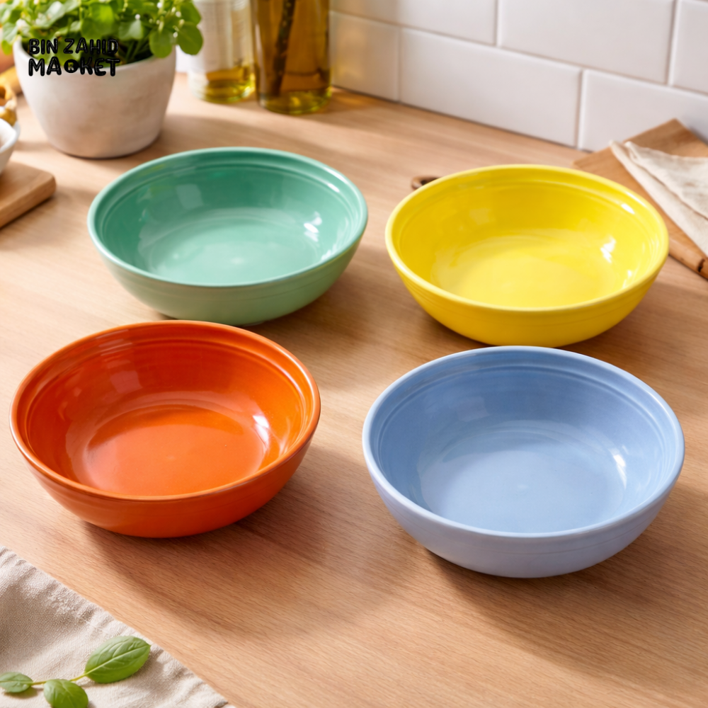 LE CREUSET SET OF 4 CEREAL PLATES