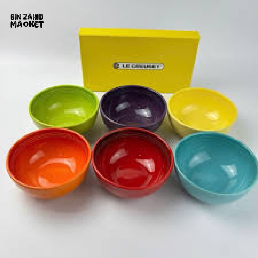 LE CREUSET SET OF 6 BOWLS MULTICOLORS