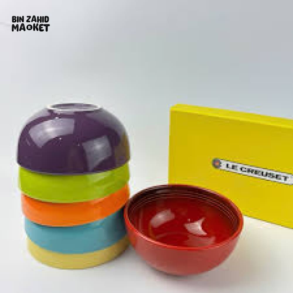 LE CREUSET SET OF 6 BOWLS MULTICOLORS