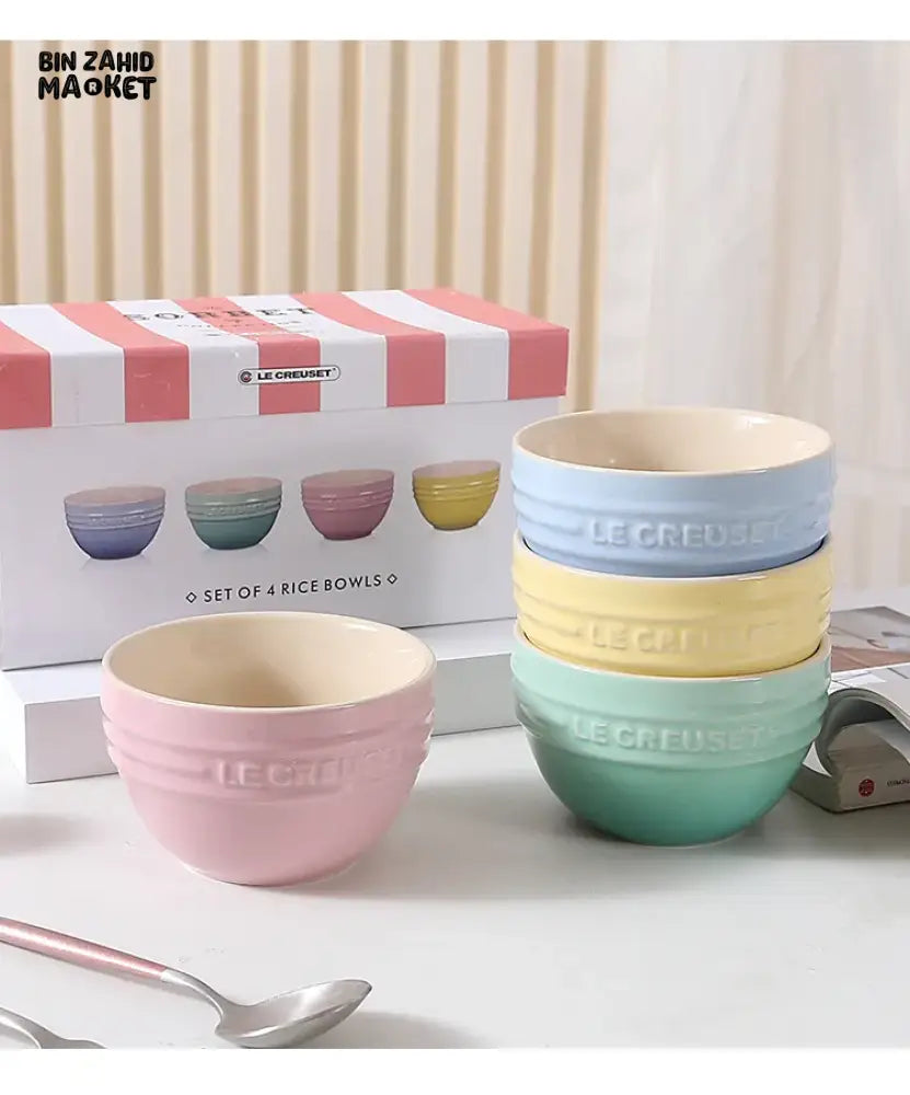 LE CREUSET SET OF 6 BOWLS SORBET COLLECTION