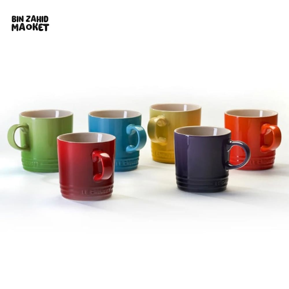 LE CREUSET SET OF 6 RAINBOW MUG SET