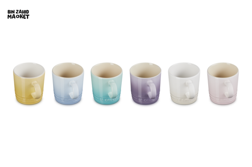LE CREUSET STONEWARE SORBET SET OF 6 ESPRESSO MUGS 350ML