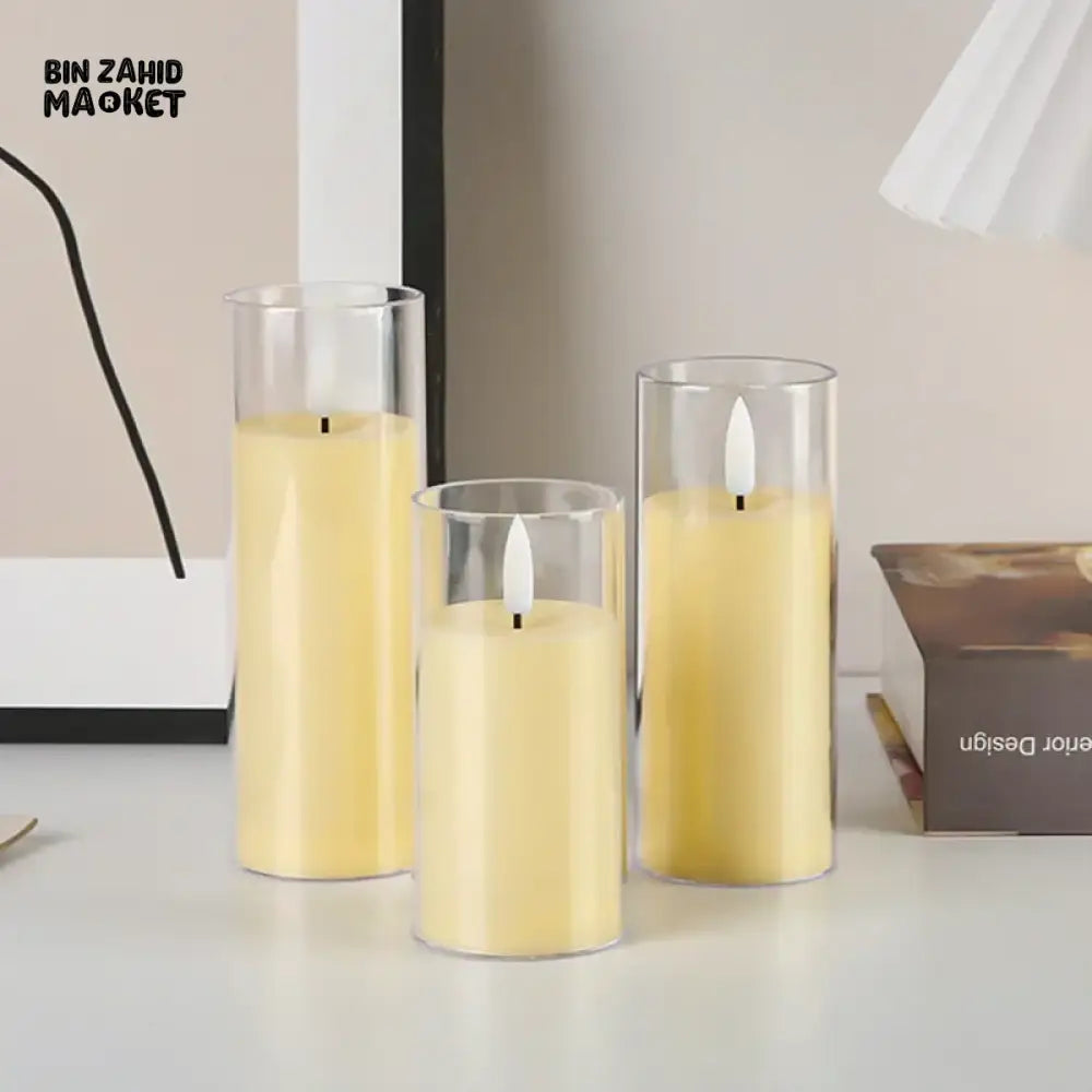 LED ACRYLIC CUP CANDLE LAMP – AMBIENT PARTY & WEDDING DECOR