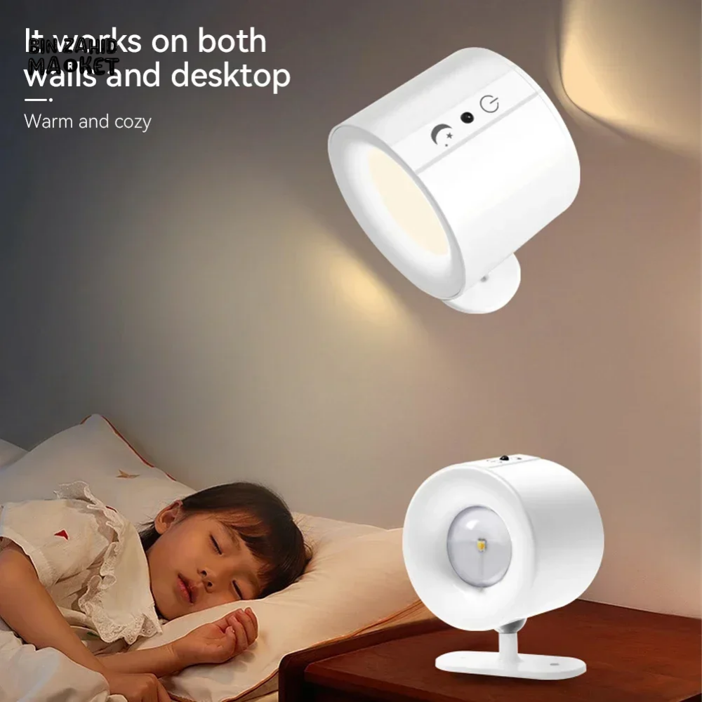 LED DOUBLE HEAD WALL LAMP – TOUCH CONTROL & REMOTE 360° ROTATABLE RECHARGEABLE