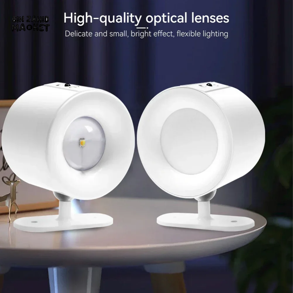 LED DOUBLE HEAD WALL LAMP – TOUCH CONTROL & REMOTE 360° ROTATABLE RECHARGEABLE