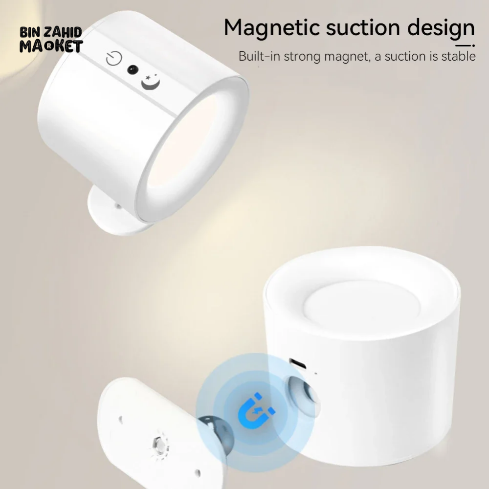 LED DOUBLE HEAD WALL LAMP – TOUCH CONTROL & REMOTE 360° ROTATABLE RECHARGEABLE