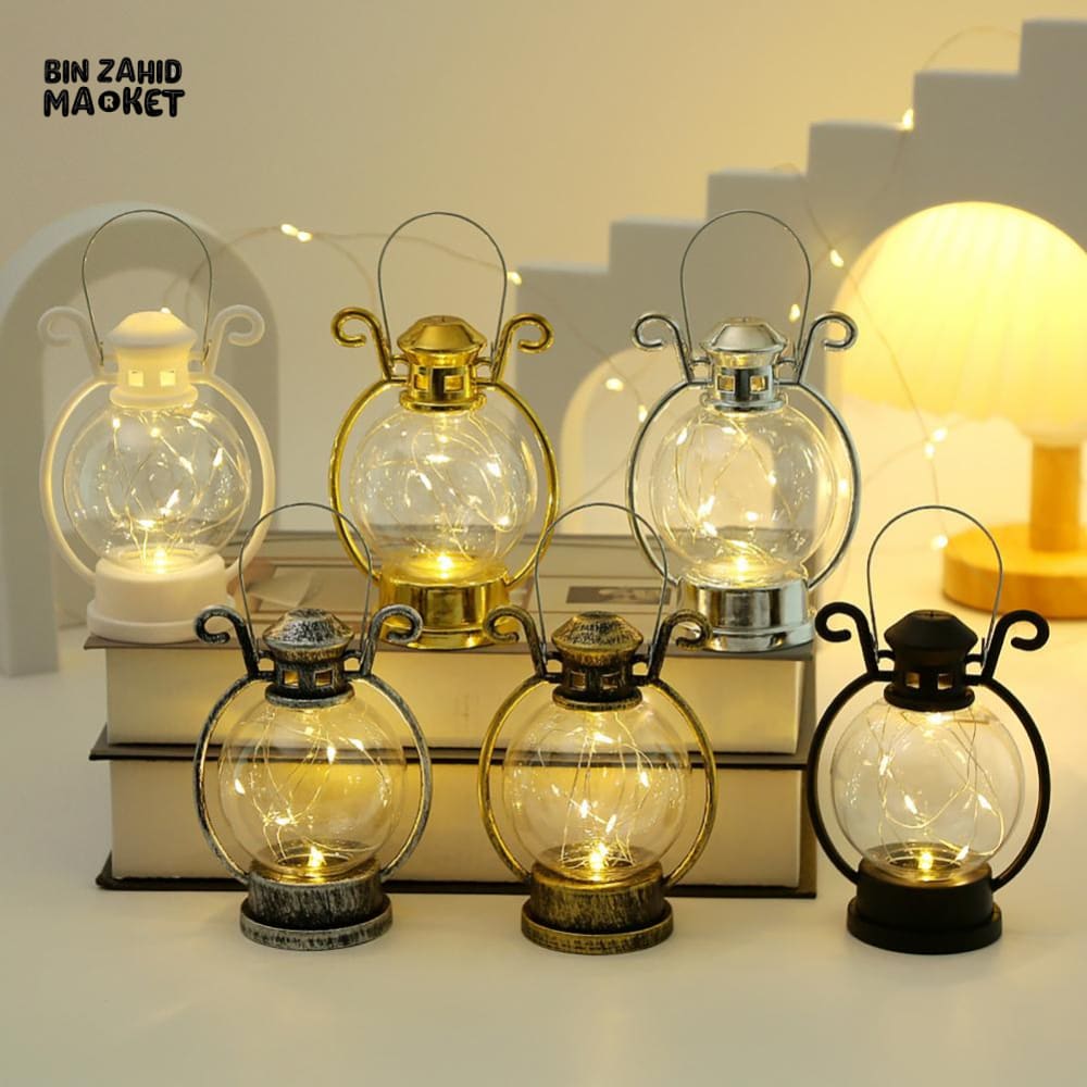 LED LANTERN VINTAGE TEA LIGHT – WARM FLAME DECOR CANDLE