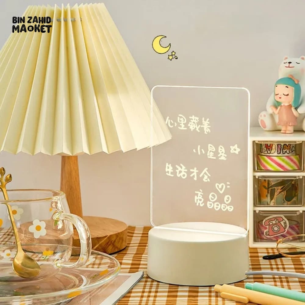 LED NIGHT LIGHT WITH NOTE BOARD