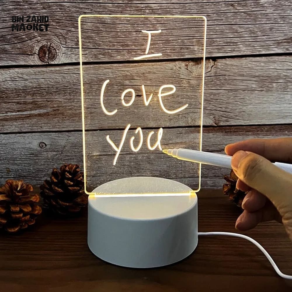 LED NIGHT LIGHT WITH NOTE BOARD