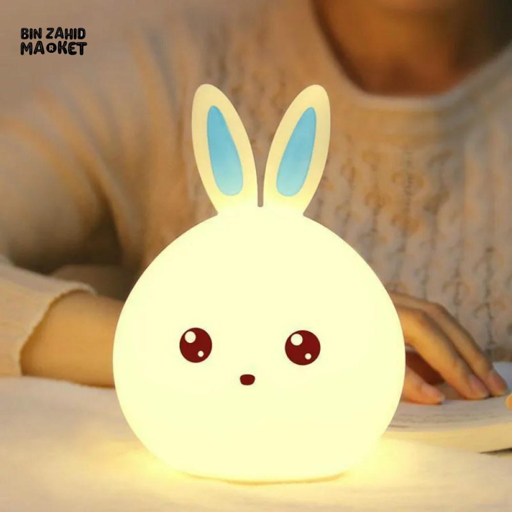 LED RABBIT NIGHT LIGHT USB CARTOON LAMP FOR KIDS & BABY ROOM DECOR